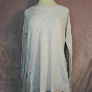 Womens Light Grey Yogalicious Sweat Shirt Size L